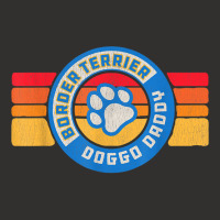 Retro Border Terrier Doggo Daddy 80s Vintage Dog Dad T Shirt Champion Hoodie | Artistshot