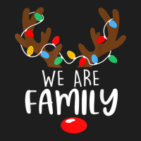 We Are Family Christmas Reaindeer Xmas Lights Happy Holiday T Shirt Classic T-shirt | Artistshot