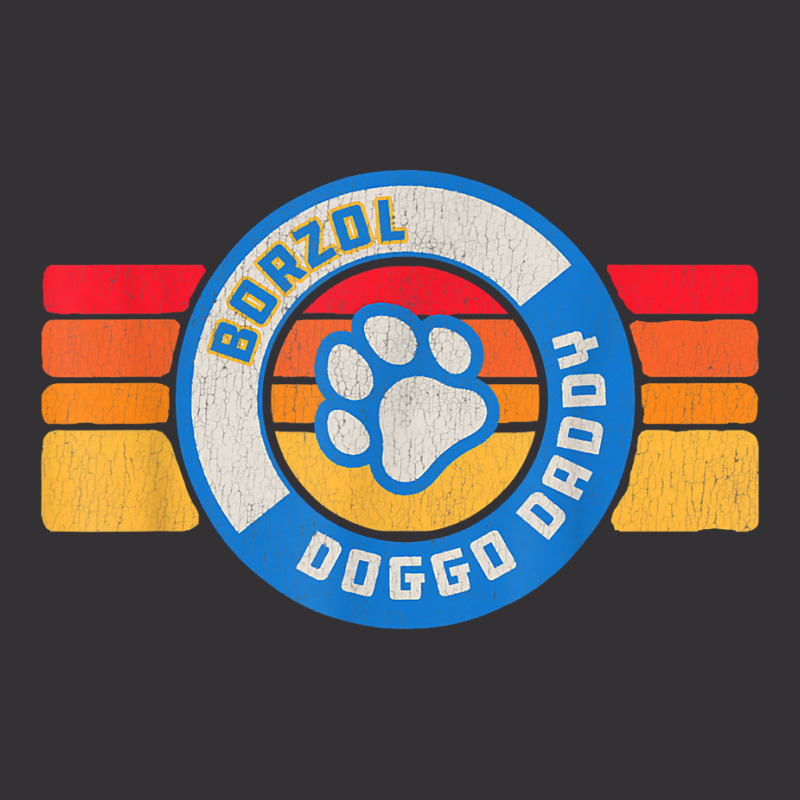 Retro Borzol Doggo Daddy 80s Vintage Dog Dad T Shirt Vintage Hoodie | Artistshot