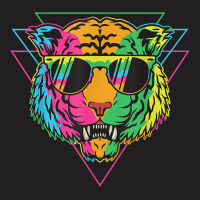 Radical Vintage Styled Rainbow Tiger Men Women 001 T-shirt | Artistshot