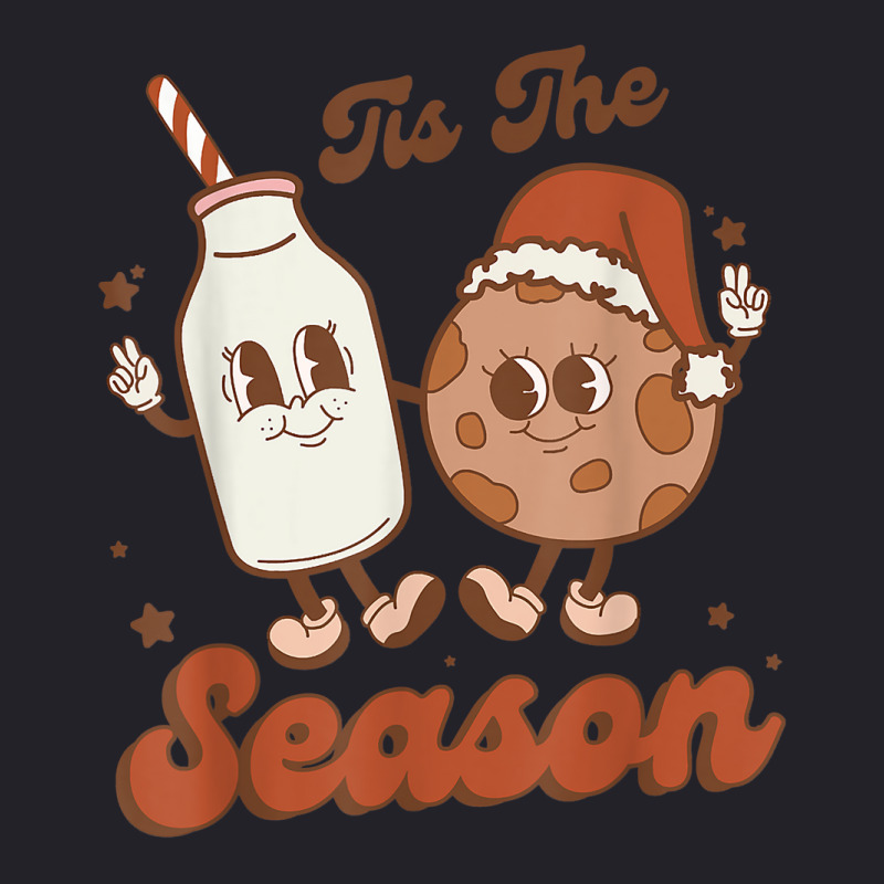 Retro Tis The Season Cookie And Milk Family Christmas T Shirt Unisex Sherpa-lined Denim Jacket | Artistshot