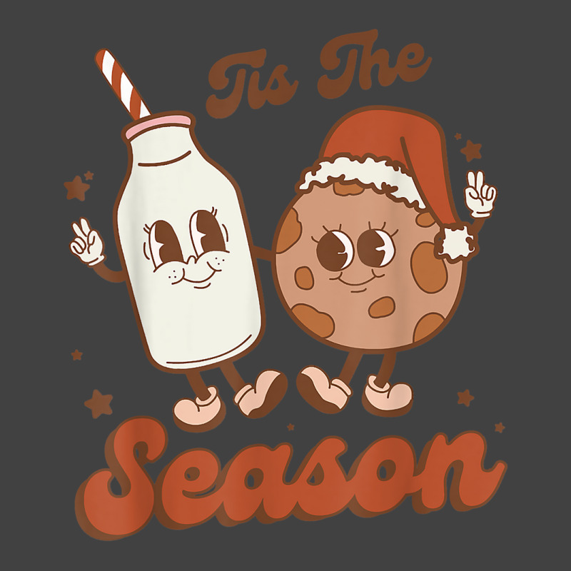 Retro Tis The Season Cookie And Milk Family Christmas T Shirt Vintage T-shirt | Artistshot