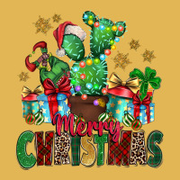 Western Christmas Cactus Leopard Merry Christmas T Shirt Vintage Hoodie And Short Set | Artistshot