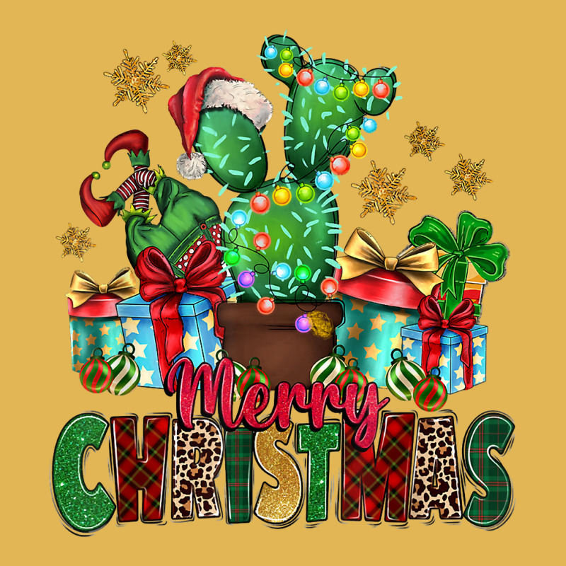 Western Christmas Cactus Leopard Merry Christmas T Shirt Vintage Hoodie And Short Set | Artistshot