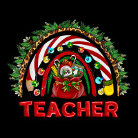 Western Christmas Teacher Funny Xmas Teacher Rainbow T Shirt Pocket T-shirt | Artistshot