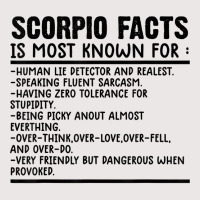 Scorpio Facts Shirt Funny Scorpio Birthday Zodiac Humor T Shirt Pocket T-shirt | Artistshot