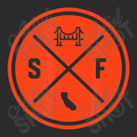 Classic San Francisco Sf Circle Patch Orange Exclusive T-shirt | Artistshot