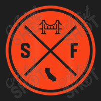 Classic San Francisco Sf Circle Patch Orange Classic T-shirt | Artistshot