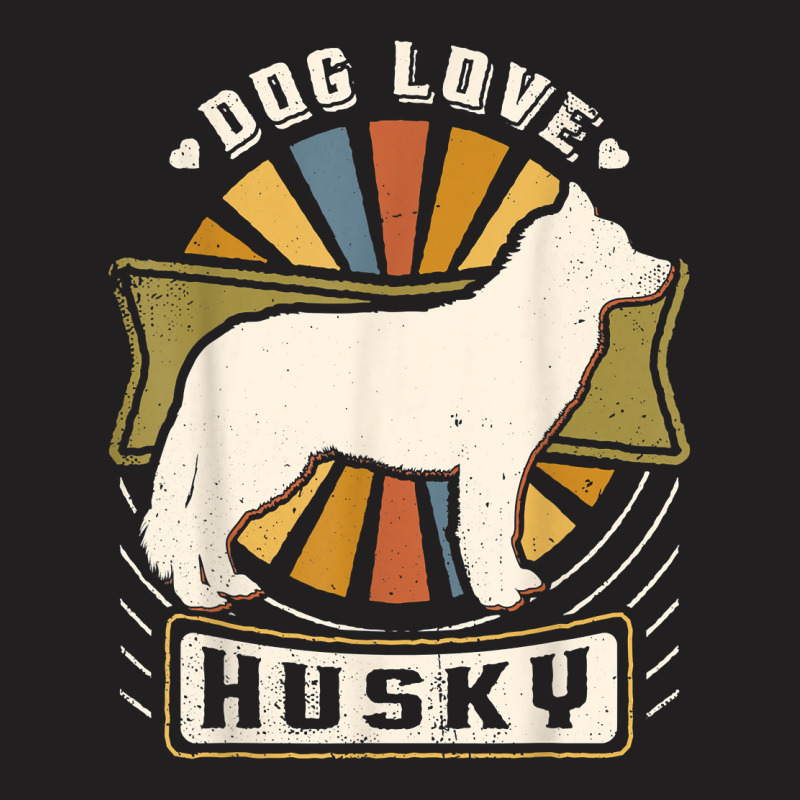 Siberian Husky Vintage Classic Retro Dog Lover T Shirt T-shirt | Artistshot