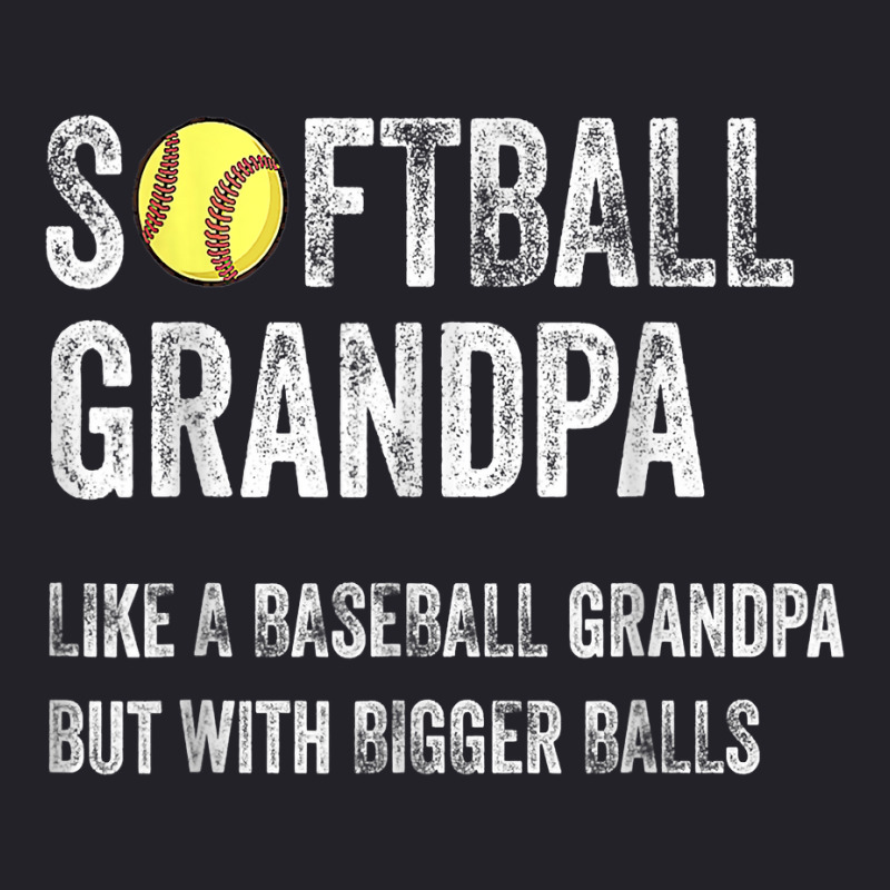 Softball Grandpa Like A Baseball Grandpa With Bigger Balls T Shirt Unisex Sherpa-lined Denim Jacket | Artistshot