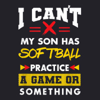 Son Has Softball Practice Funny Parents Humor Mom Dad T Shirt Unisex Sherpa-lined Denim Jacket | Artistshot