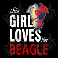 This Girl Loves Her Beagle Women's V-neck T-shirt | Artistshot