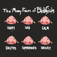 The Many Faces Of Blobfish Ladies Fitted T-shirt | Artistshot