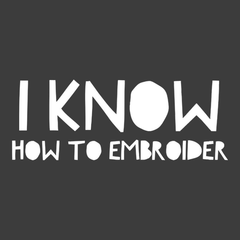 I Know How To Embroider Men's Polo Shirt | Artistshot