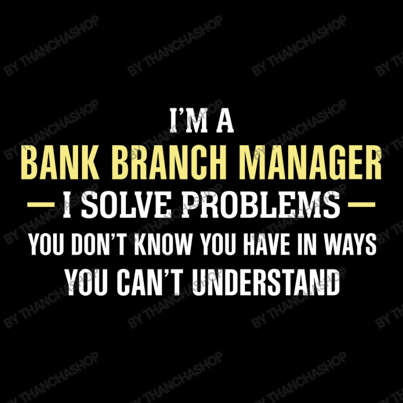 Bank Branch Manager I Solve Problems Funny Gift Women's V-Neck T-Shirt by thanchashop | Artistshot