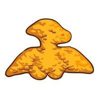 Dino Pterosaur Chicken Nugget Pattern Funny Dino Pterodactyl Sticker | Artistshot