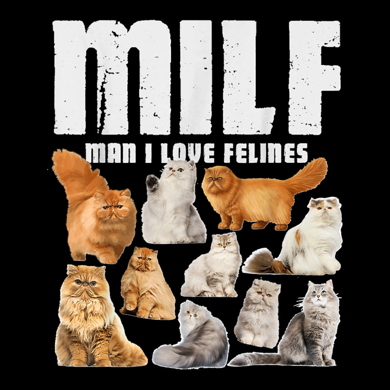 Milf Man I Love Felines Persian Cat Lover Adjustable Cap | Artistshot