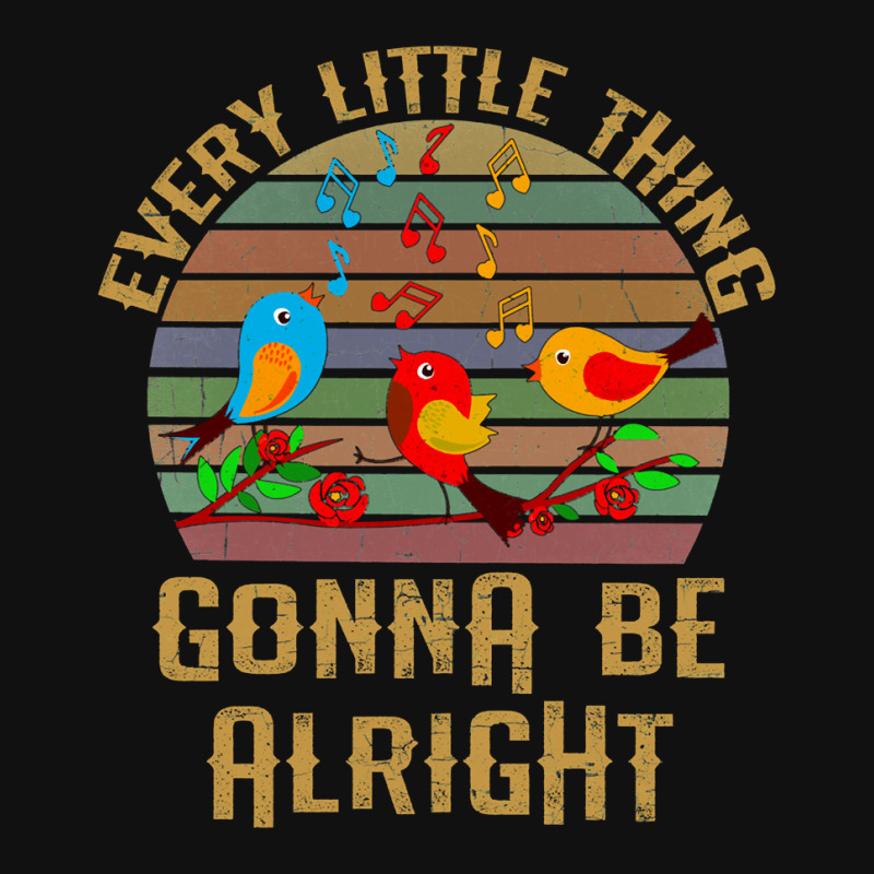 Every Little Thing Is Gonna Be Alright Three Birds Singing Baby Bibs by Min06 | Artistshot