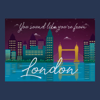 London Skyline Ladies Denim Jacket | Artistshot