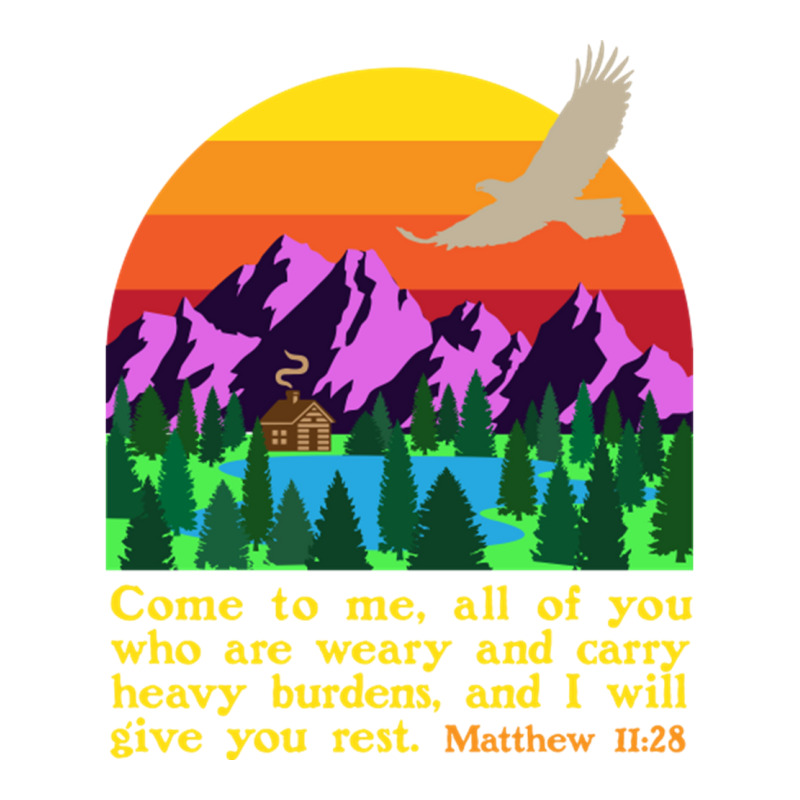 Bible Verse Matthew 1128 Come To Me All Who Are Weary Boy Sticker | Artistshot