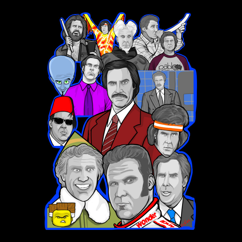 Will Ferrell Collage Art Tribute Adjustable Cap | Artistshot