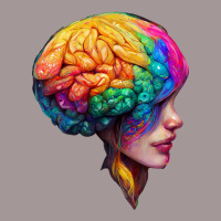 Human With Colourfull Brain Vintage Short | Artistshot