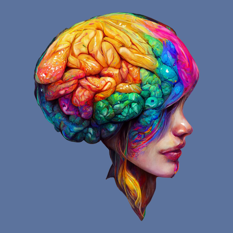 Human With Colourfull Brain Lightweight Hoodie | Artistshot