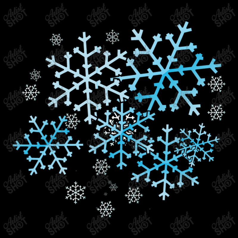 Blue Snowflakes Mousepad | Artistshot