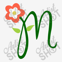 Letter M With Flower Mousepad | Artistshot