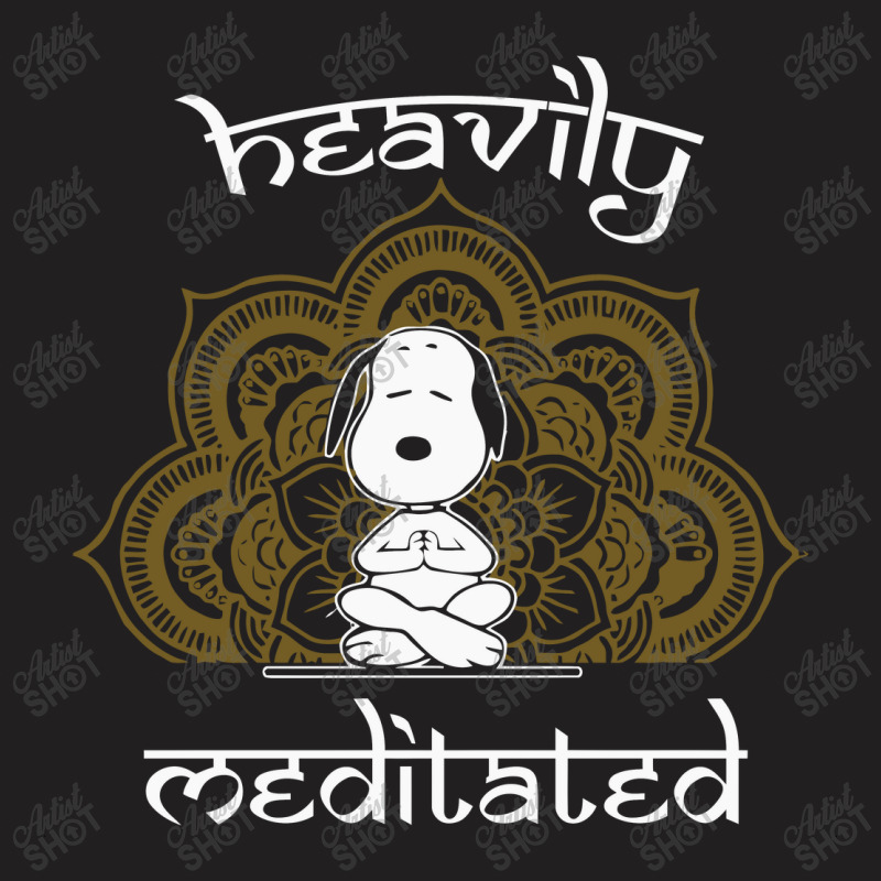 Peanuts Funny Heavily Meditated T-shirt | Artistshot