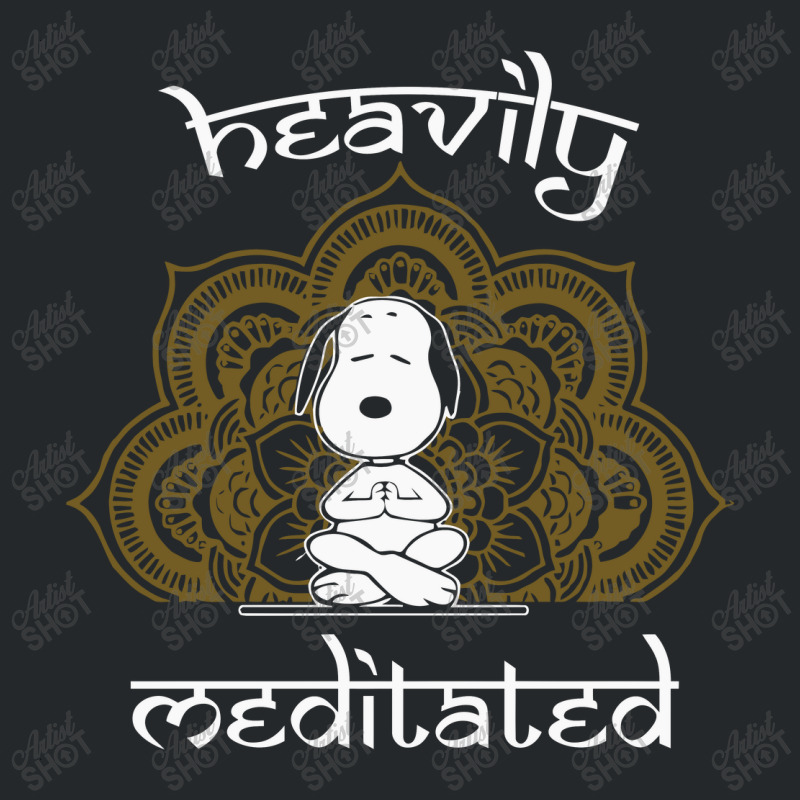 Peanuts Funny Heavily Meditated Crewneck Sweatshirt | Artistshot