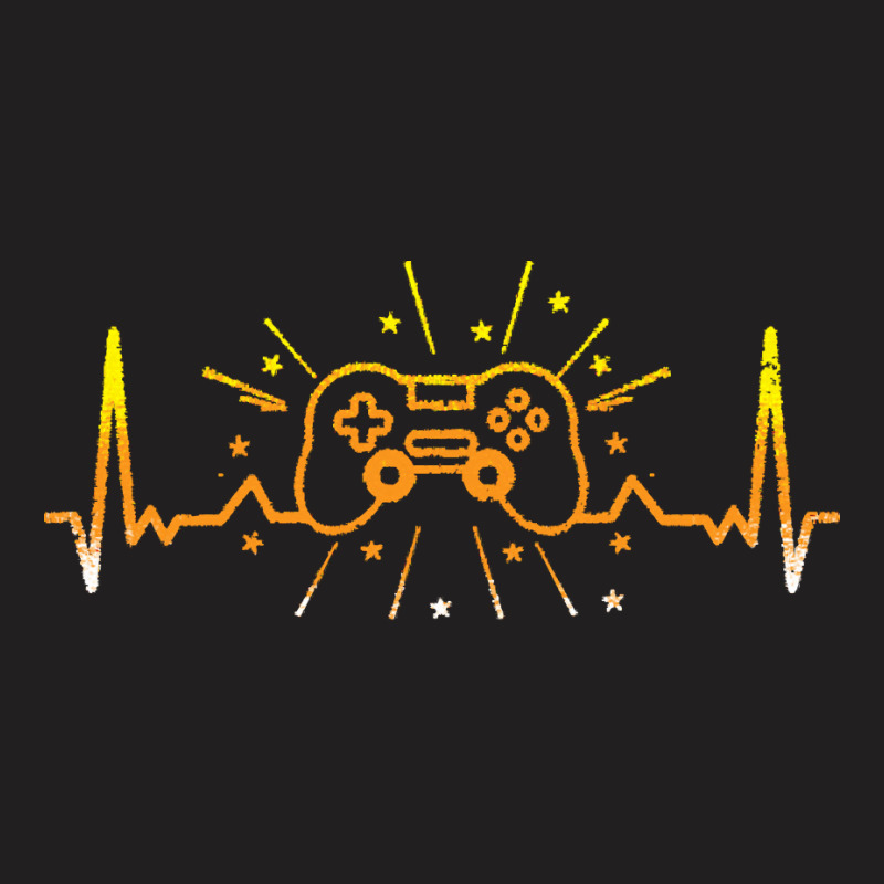 Gaming T  Shirt Controller Heartbeat Gamer Gaming T  Shirt T-shirt | Artistshot