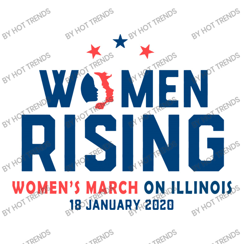 Women's Rising   Women's March On Illinois 2 Crewneck Sweatshirt | Artistshot