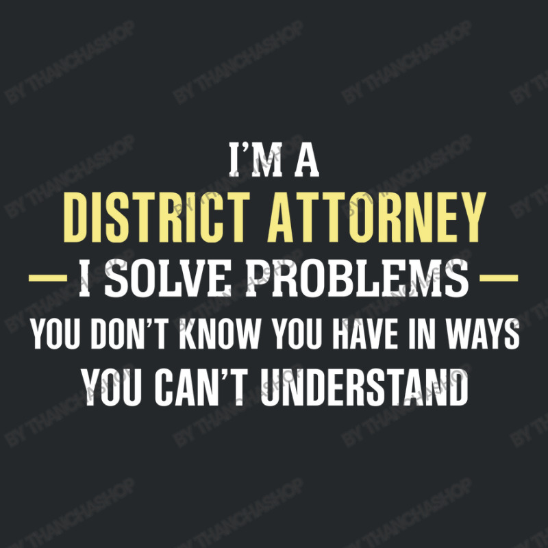 District Attorney I Solve Problems Funny Gift Crewneck Sweatshirt by thanchashop | Artistshot