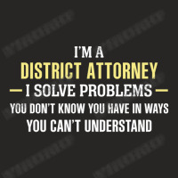 District Attorney I Solve Problems Funny Gift Ladies Fitted T-shirt | Artistshot