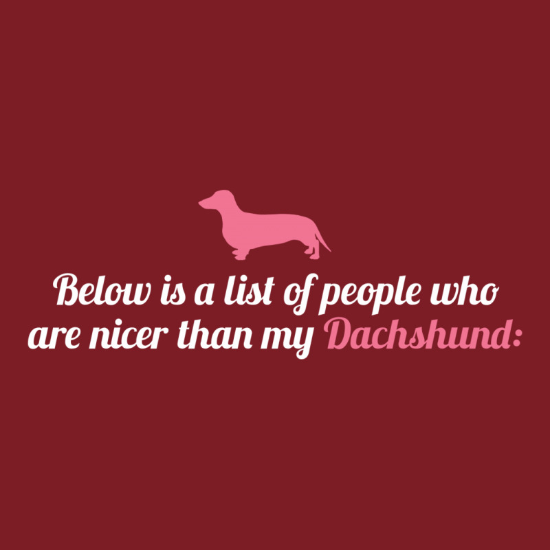 Below Is List Of People Who Are Nicer Than My Dachshund Flannel Shirt | Artistshot