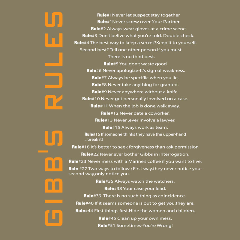 Gibbs's Rules Flannel Shirt | Artistshot
