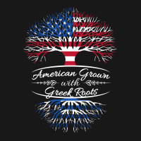 American Grown With Greek Roots Flannel Shirt | Artistshot