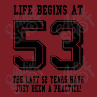 53rd Birthday Life Begins At 53 Flannel Shirt | Artistshot