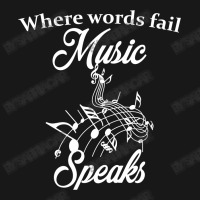 When Words Fail Music Speaks Flannel Shirt | Artistshot