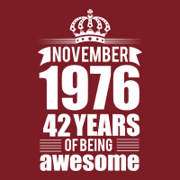 November 1976 42 Years Of Being Awesome Flannel Shirt | Artistshot