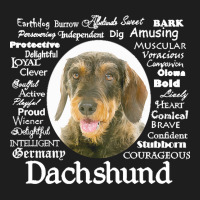 Dachshund T  Shirt Wirehaired Dachshund Traits T  Shirt Classic T-shirt | Artistshot