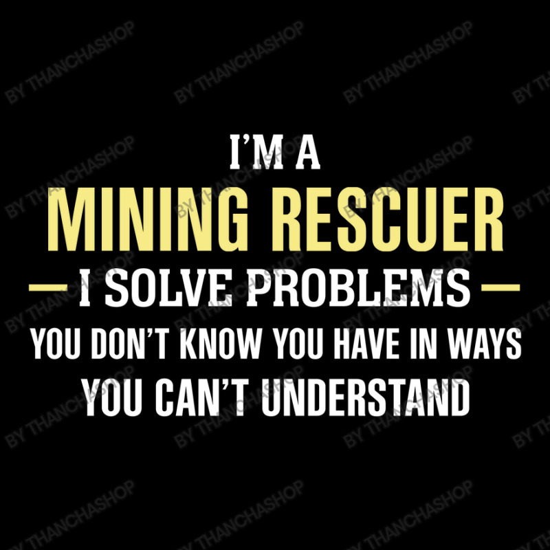 Mining Rescuer I Solve Problems Funny Gift Adjustable Cap by thanchashop | Artistshot