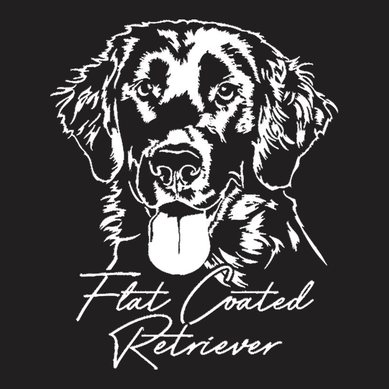 Flat Coated Retriever Dog T  Shirt Flat Coated Retriever Dog Portrait T-Shirt by hiram84349 | Artistshot