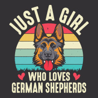 German Shepherd T  Shirt Just A Girl Who Loves German Shepherds T  Shi Vintage Hoodie And Short Set | Artistshot