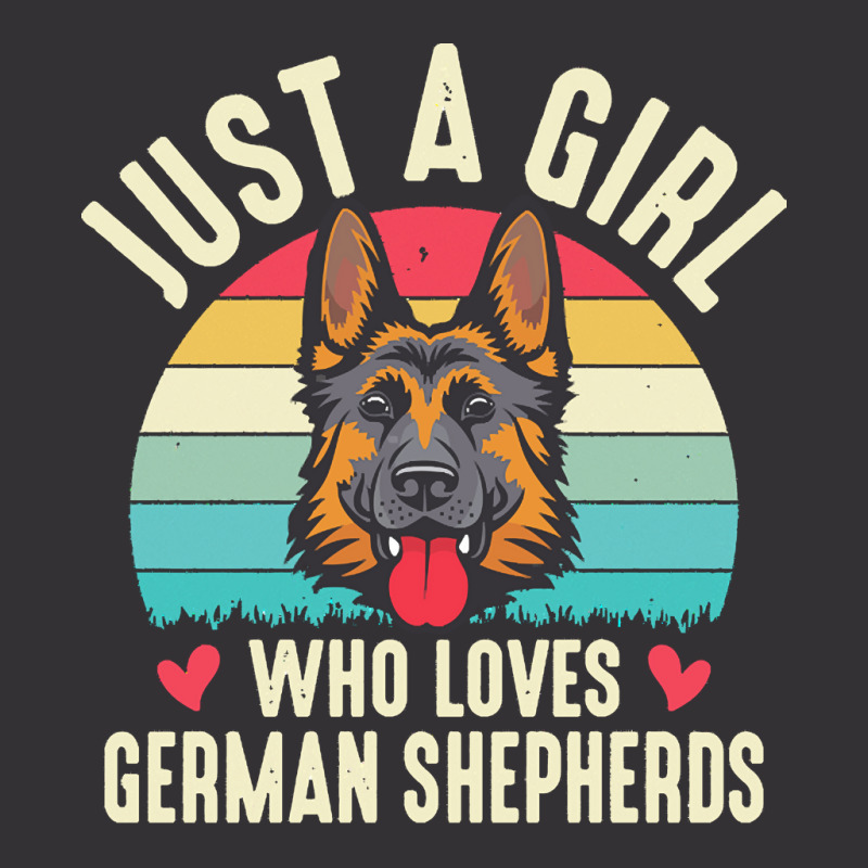 German Shepherd T  Shirt Just A Girl Who Loves German Shepherds T  Shi Vintage Hoodie And Short Set by hiram84349 | Artistshot