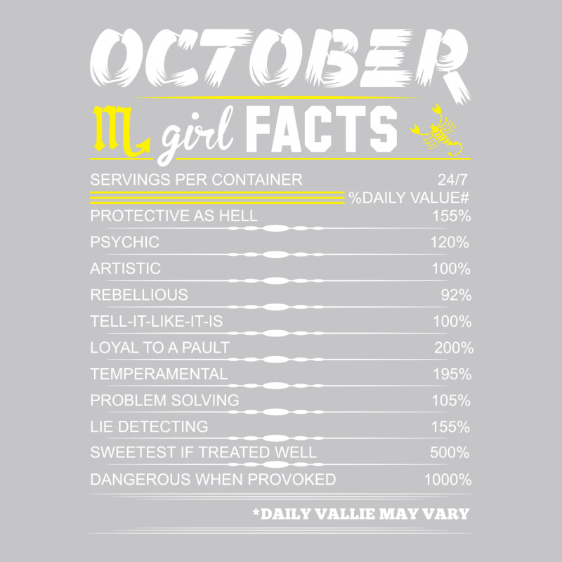 Custom October Girl Facts Scorpio Baby Bodysuit By Sabriacar - Artistshot