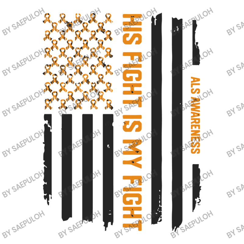 His Fight Is My Fight   Als Awareness American Flag Zipper Hoodie | Artistshot