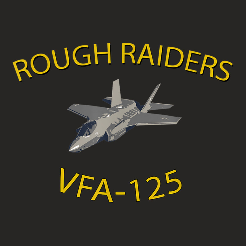 Vfa125 Rough Raiders Strike Fighter Squadron F35 Lightning Ladies Fitted T-Shirt by CrystalWanda | Artistshot