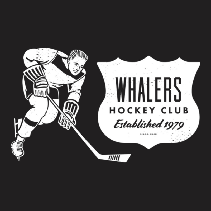 Vintage Hockey Whalers White Whalers Wordmark T-Shirt by JeremyHurley | Artistshot